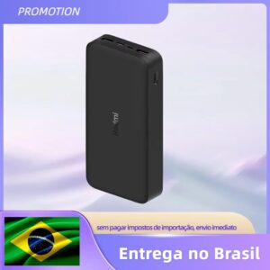 Mi 20000mAh Power Bank, Carregador Externo, Portátil, Externo, 18 W